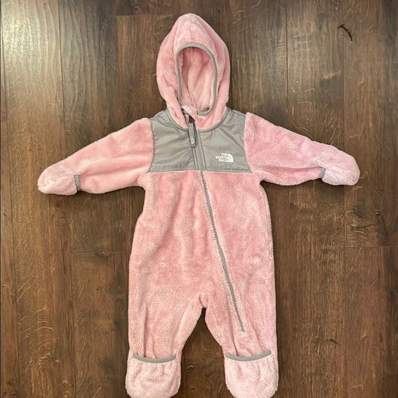 The North Face Other - The North Face Pink Fleece Kids One Piece